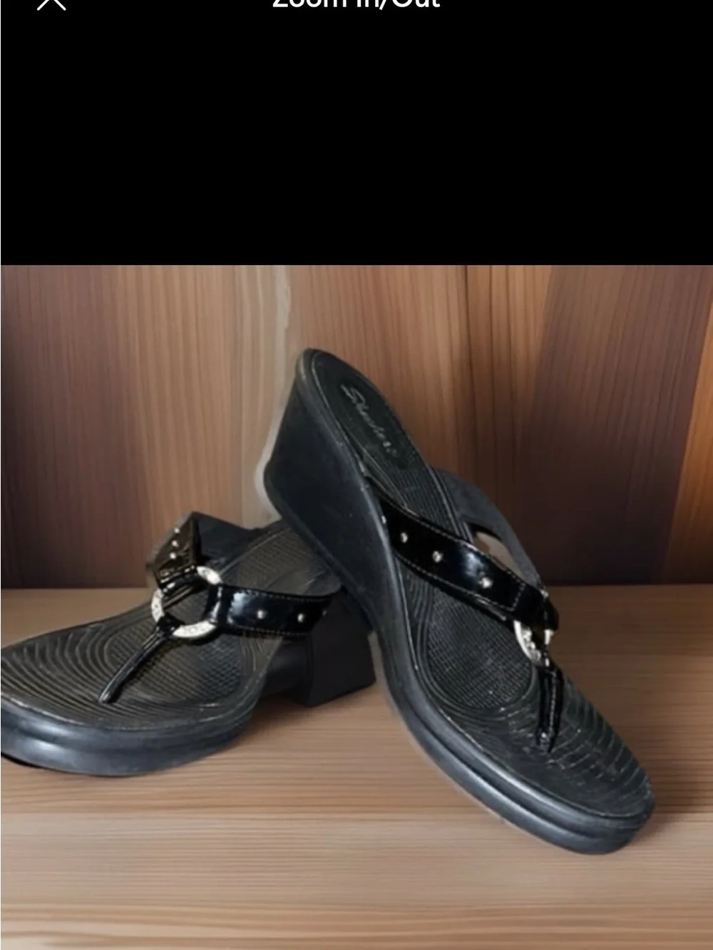 Skechers wedges thong Sandals, Women’s Size 8